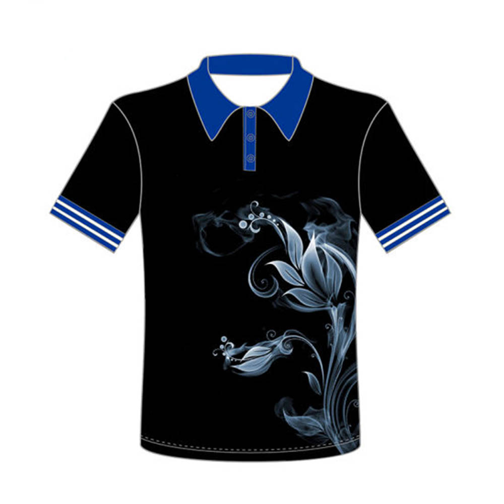 Cotton Short Sleeves Light Custom Full Sublimation Jersey Quick Dry Breathable Bowling Polo Shirts